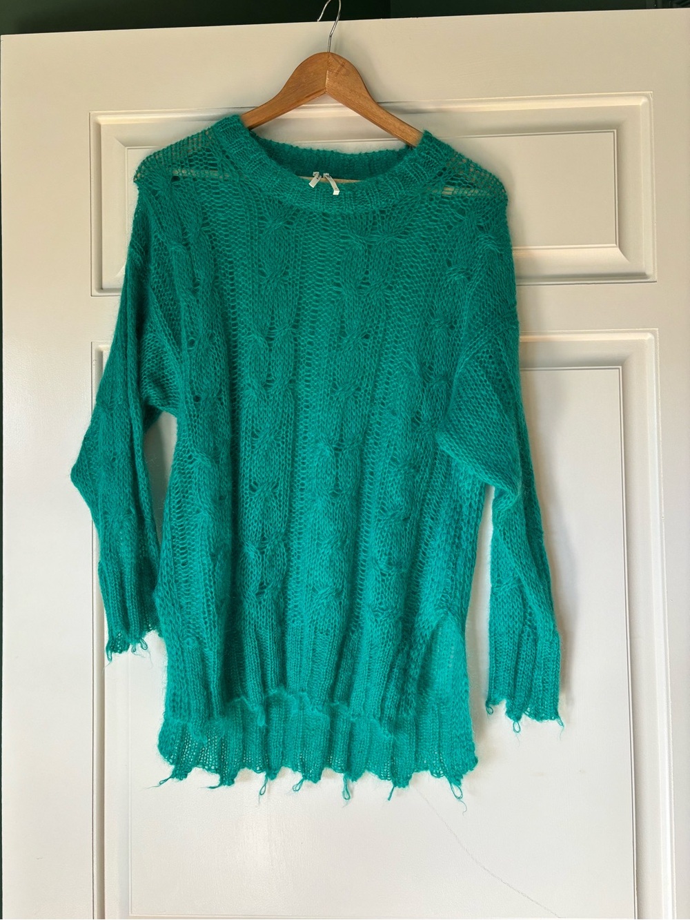 Anthropologie Turquoise Knit Sweater